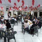 Participantes do BARAERO e convidados das aniversariantes se divertiram muito no salão todo decorado